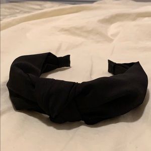 Black Retro Top Knot Headband